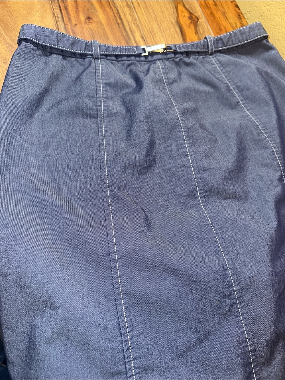 Lee Pencil Skirt with Belt Accent (H)